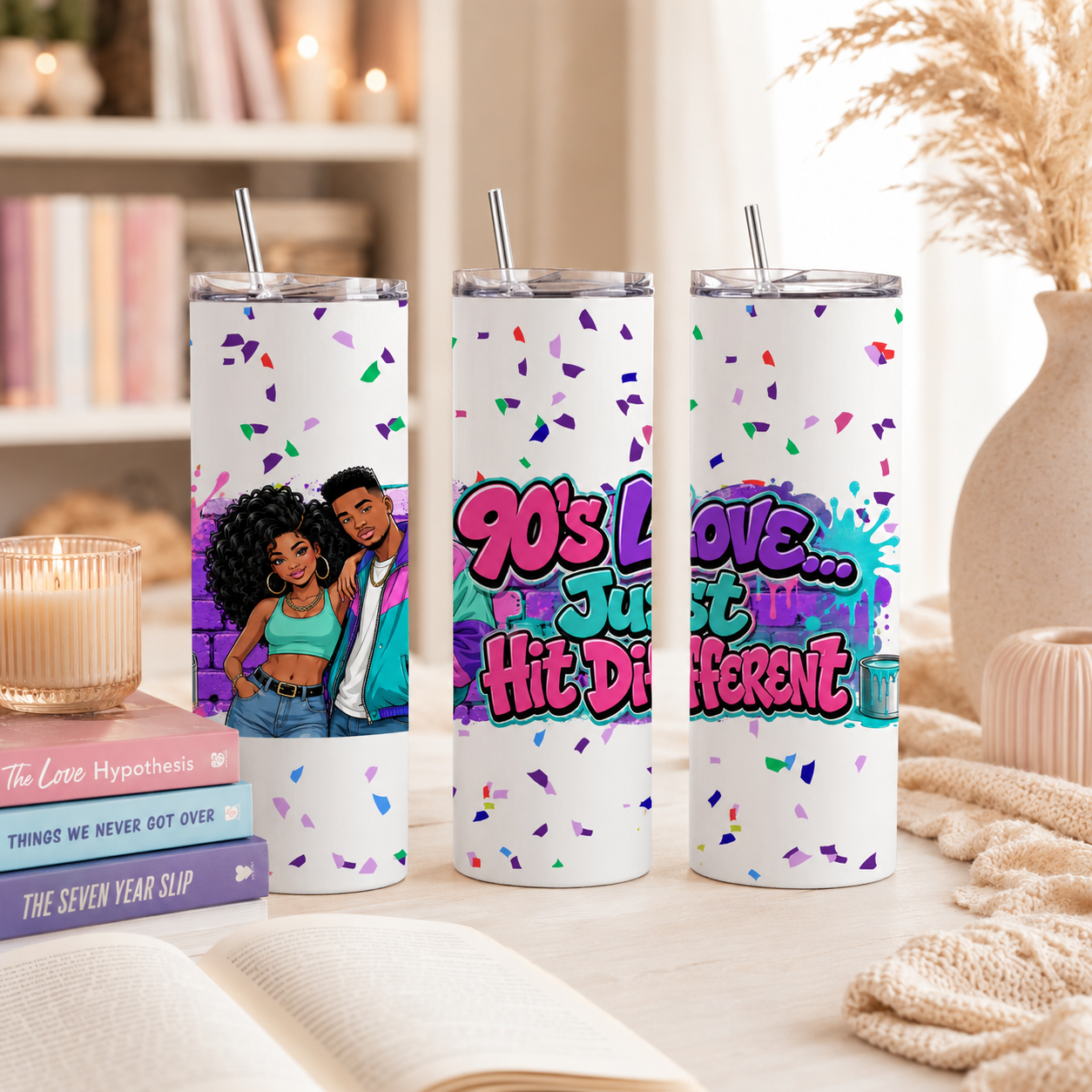 90’s Love Just Hit Different Stainless Steel Tumbler - Image 3