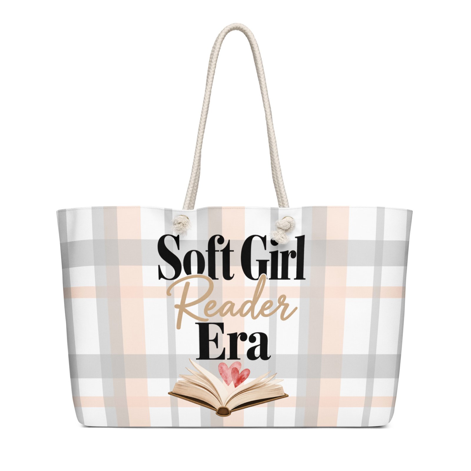 weekender-bag-white-24x13-front-6a176a7356af4.jpg Soft Girl Era Oversized Weekender Bag - Image 2