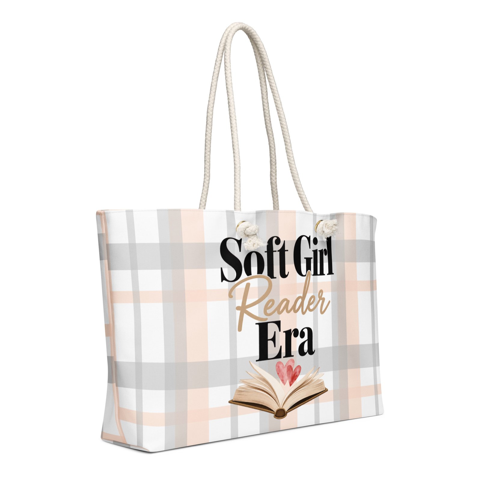 weekender-bag-white-24x13-right-front-6a176a7356b74.jpg Soft Girl Era Oversized Weekender Bag - Image 4