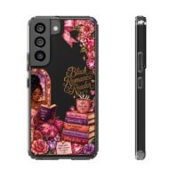 Black Romance Reader Playful Stained Glass Clear Phone Case
