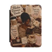 Mocha Romance Reader Kindle Case | Black Romance E-Reader Case