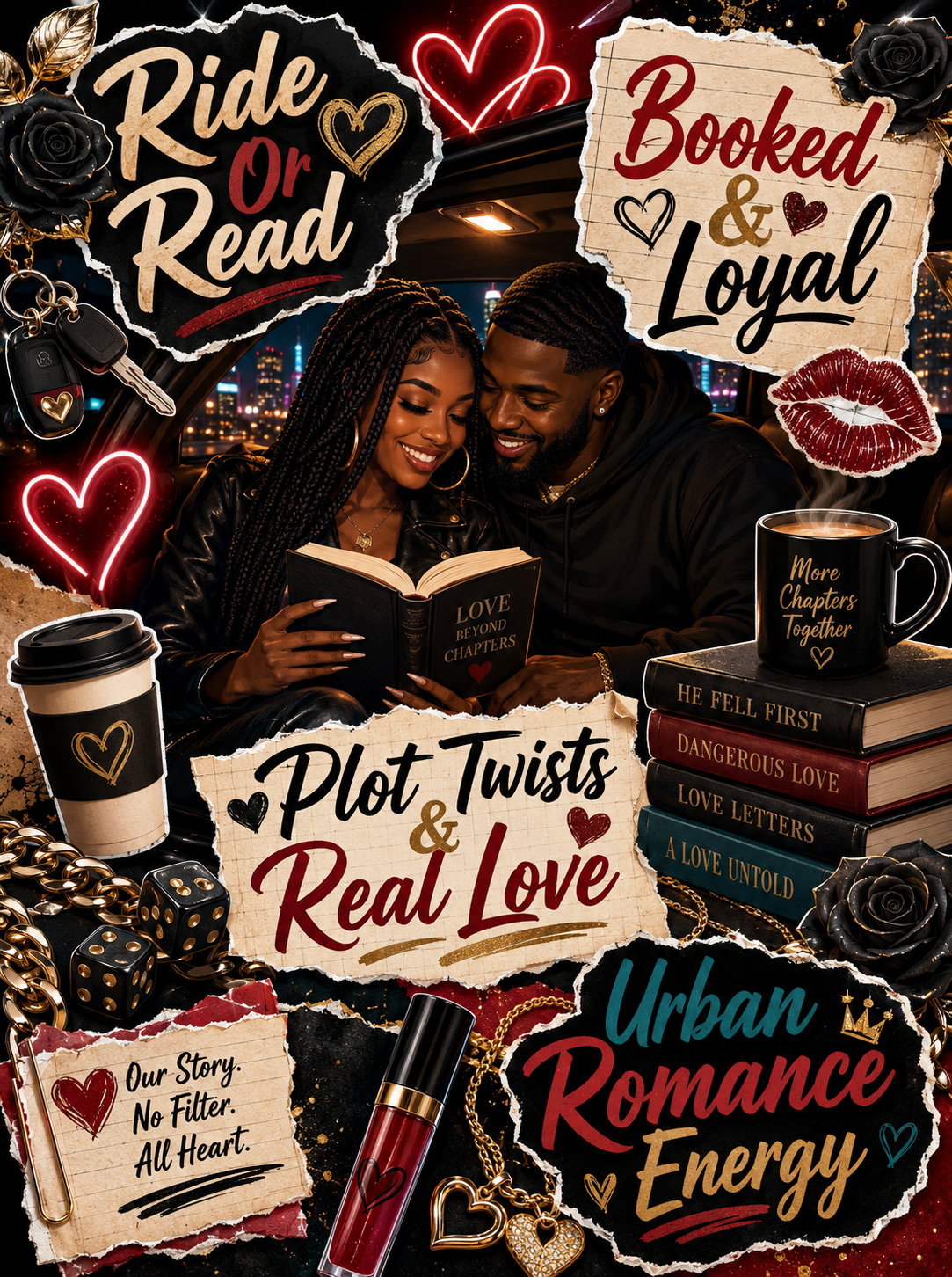 ChatGPT Image May 25, 2026, 11_33_57 PM City Love Plot Twist E-Reader Case | Urban Fiction Couple Case - Image 4