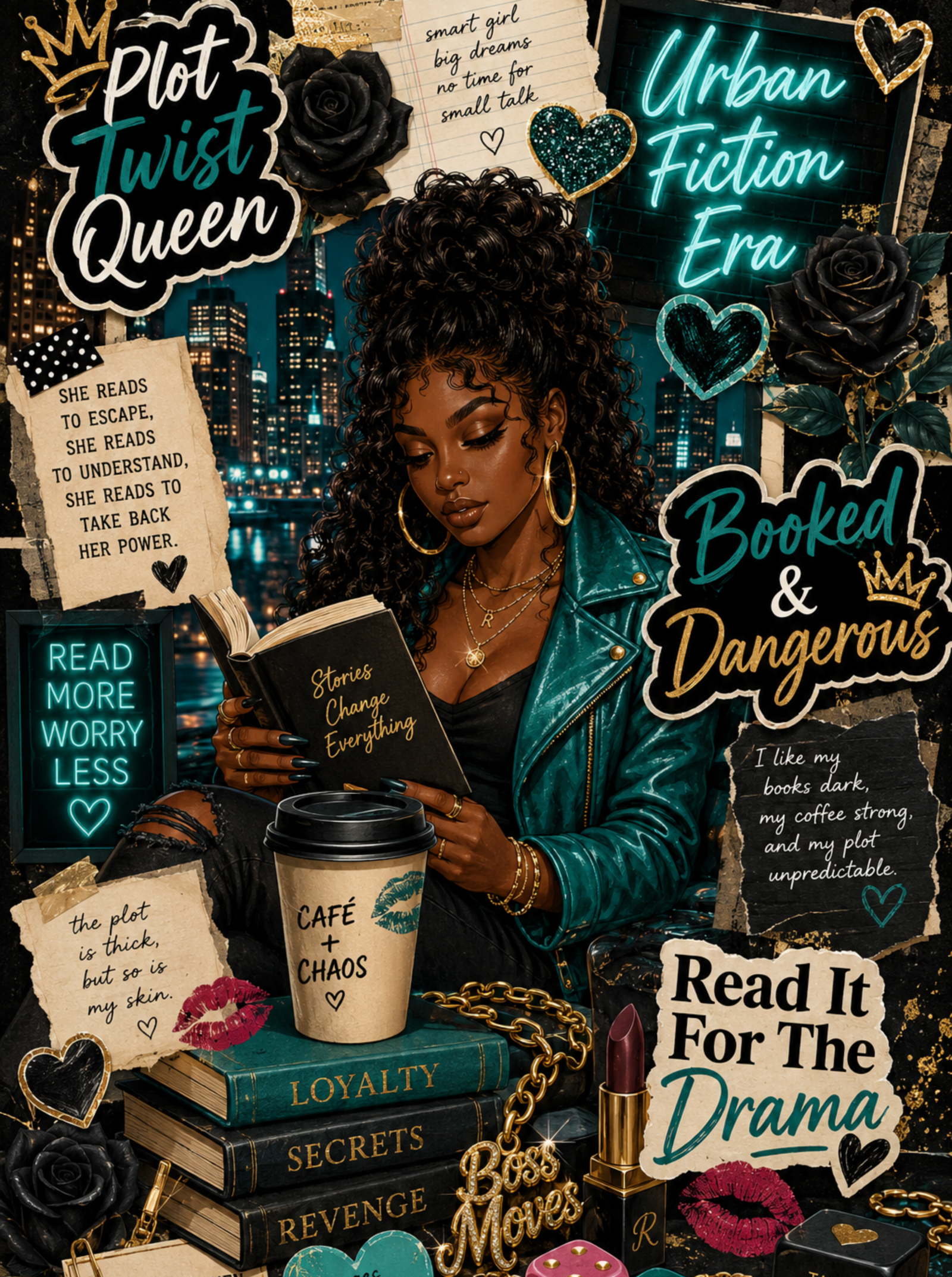 Kindle Cases Urban Fiction Era Kindle Case | Plot Twist Queen E-Reader Case - Image 5