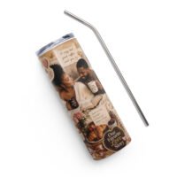 Sunday Morning Romance 20 oz Tumbler | Black Love Coffee & Reading Cup