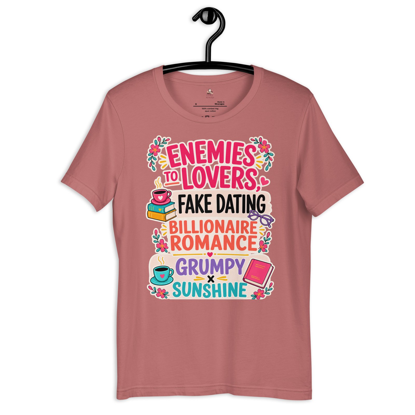 unisex-staple-t-shirt-mauve-front-6a3ada2f656c1.jpg Romance Trope Lover Graphic Tee - Image 13