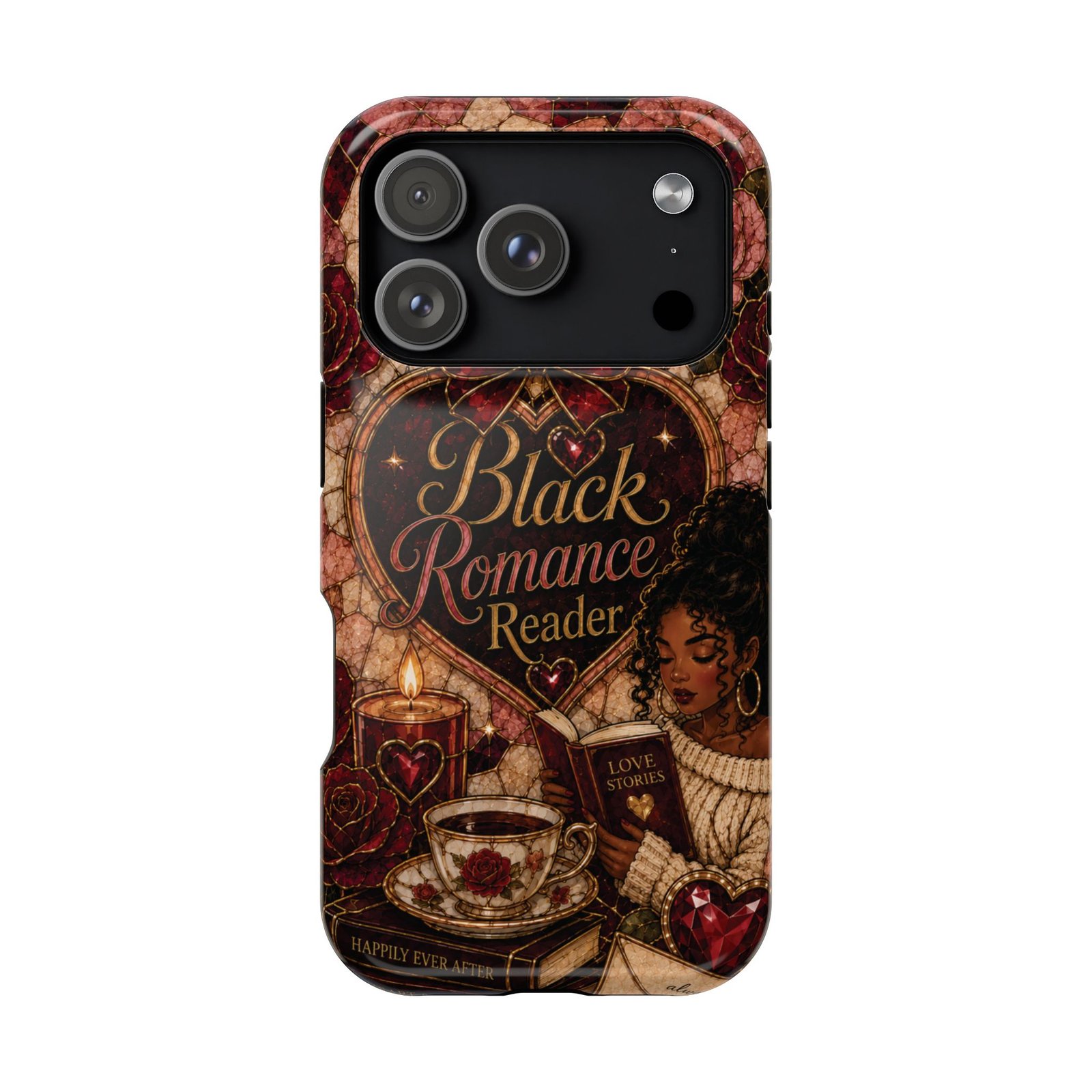 2459724007383894814_2048.jpeg Black Romance Reader Classic Stained Glass Solid Phone Case - Image 5