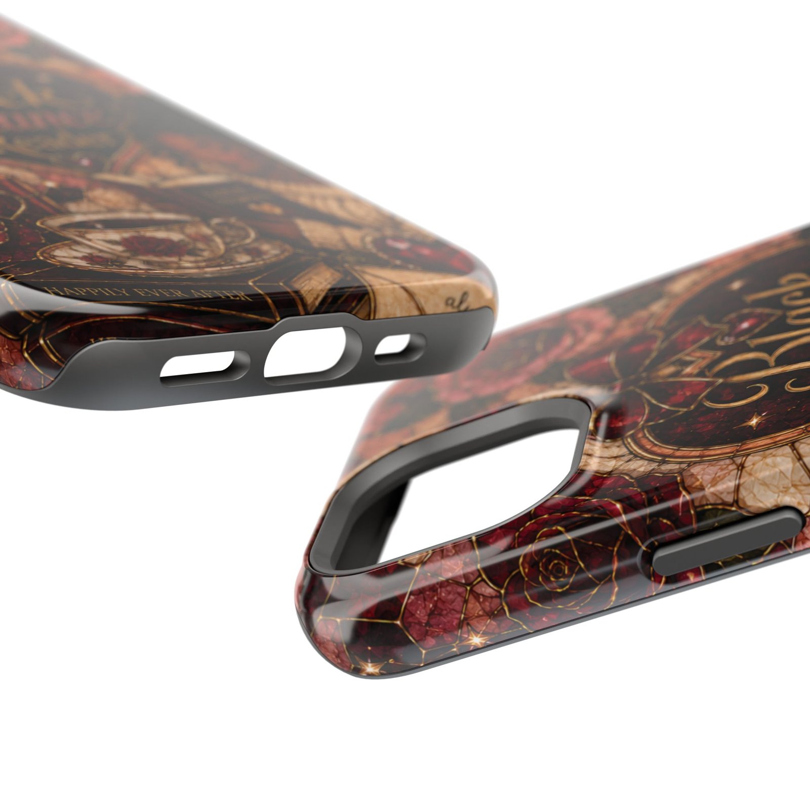 4047373110117897760_2048.jpeg Black Romance Reader Classic Stained Glass Solid Phone Case - Image 3