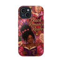 Black Romance Reader Playful Stained Glass Solid Phone Case