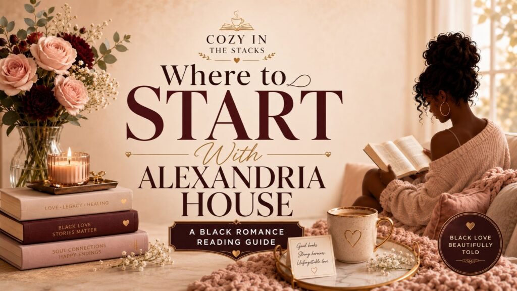 Where to start with Alexandria House Black romance reading guide from Cozy In The Stacks