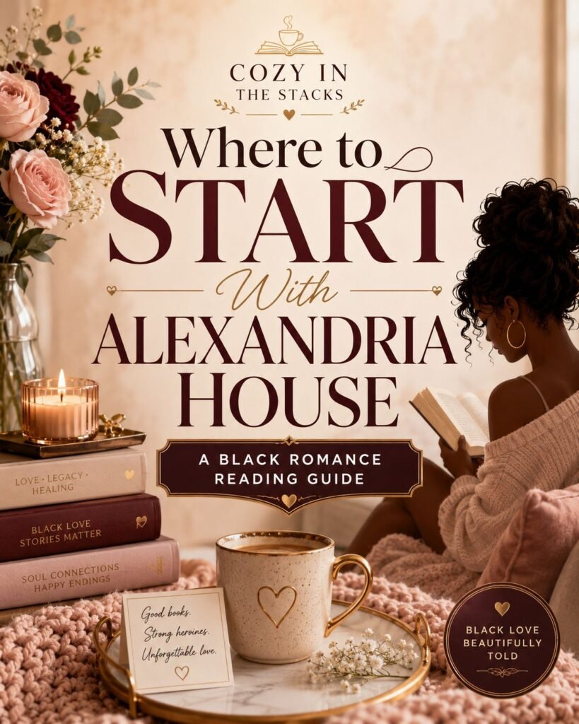 Where to start with Alexandria House Black romance reading guide from Cozy In The Stacks